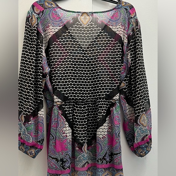 Colorful paisley sheer top - Picture 11 of 16